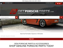 Tablet Screenshot of getporscheparts.com